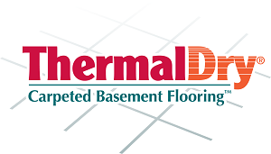 ThermalDry® carpeted basement flooring