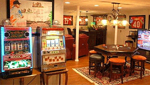 bar in a Henderson finished basement