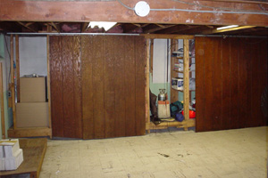 Basement in need of refinishing