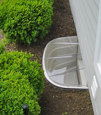 basement egress window well in Washington