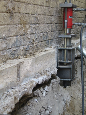Commercial Push Pier Installation in Fort Knox