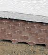 crawl space insulation installed in Sheperdsville over our extra large drainage matting