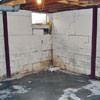 Rusted, corroded i-beams found with a failing foundation in a Marion home.