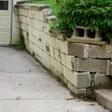 a collapsing retaining wall in Haubstadt