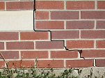 stair step cracking on a foundation wall in Owensboro