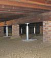 crawl space jack posts installed in Indiana and Kentucky