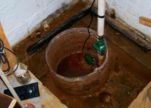 Extreme clogging and rust in a Boonville sump pump system