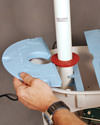 An airtight sump pump lid later installed in Haubstadt
