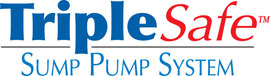 Sump pump system logo for our TripleSafe™, available in areas like Chandler
