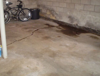 basement floor crack repair system in Indiana and Kentucky