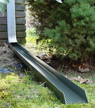 Gutter downspout extension installed in Rockport