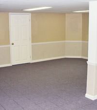 Plastic 20-mil vapor barrier for dirt basements, Sheperdsville, Indiana and Kentucky installation