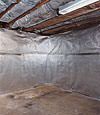 An energy efficient radiant heat and vapor barrier for a Rockport basement finishing project