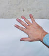 closeup of a plastic basement wall covering on concrete in Oakland City